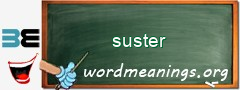 WordMeaning blackboard for suster